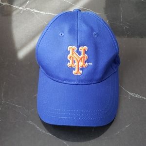 Mets blue orange baseball hat